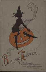 Bewitching Halloween Postcard Postcard