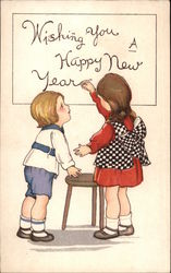 Wishing You a Happy New Year Postcard