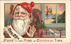 Yours and Mine at Christmas Time Postcard