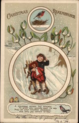 Christmas Remembrance Children Postcard Postcard