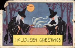 Halloween Greetings Postcard
