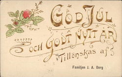 God Jul Och Godt Nutt Ar Postcard