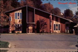 Public Library with Indian Totem Poles Wrangell Alaska