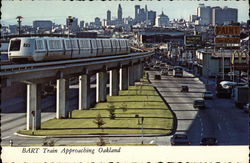 BART Train approaching Oakland California