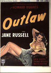 Jane Russell - Outlaw Movie and Television Advertising