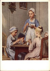Kaffeevisite by Albert Anker Art