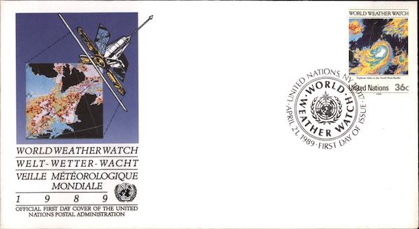 World Weather Watch, 1989 First Day Covers