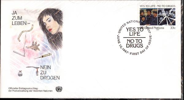Ja Zum Leben and Nein Zu Drogen First Day Cover First Day Covers