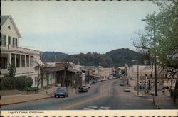 Street in Angel's Camp Postcard