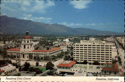 Pasadena Civic Center California Postcard Postcard