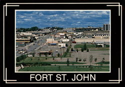 Bird's Eye View of Town Postcard