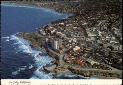 Aerial view of La Jolla California Postcard Postcard