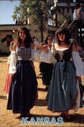 Maidens at Renaissance Festival Postcard