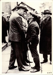 Franklin D. Roosevelt Speaking with Mr. Reuben Appel in Hyde Park Postcard