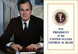 George Herbert Walker Bush, 41st President of the United States Postcard