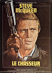 Movie Poster of "The Hunter" Starring Steve McQueen (French) Postcard