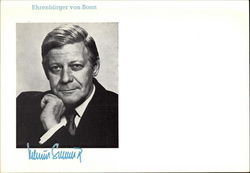 Helmut Schmidt Postcard