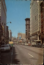 Downtown Retail District Postcard