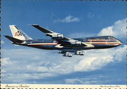 American 747 Astroliner Postcard