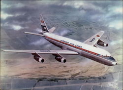 DC-8C Jet Courier - Japan Air Lines Postcard