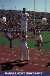 Kansas State University Cheerleaders Lawrence, KS Postcard Postcard