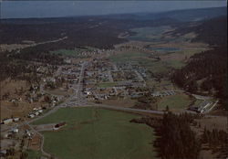 Aerial View of Clinton British Columbia Canada Postcard Postcard