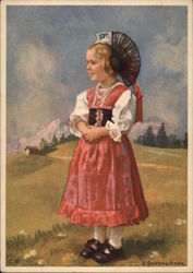 Costumes Suisse - Appenzell Postcard