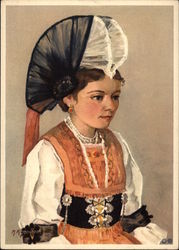 Costumes Suisse - Appenzell Postcard