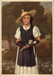 Costumes Suisse : Vaud Postcard