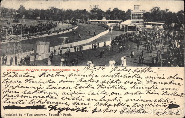 Weighing-In Paddock, Perth Racecourse Australia