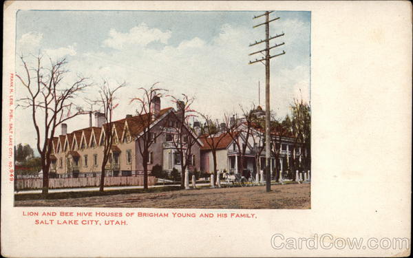 Lion and Bee Hive Houses of Brigham Young and his Family Salt Lake City Utah
