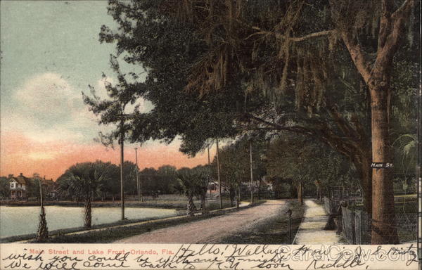 Main Street and Lake Front Orlando Florida