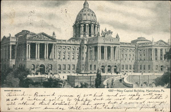 New Capitol Building Harrisburg Pennsylvania