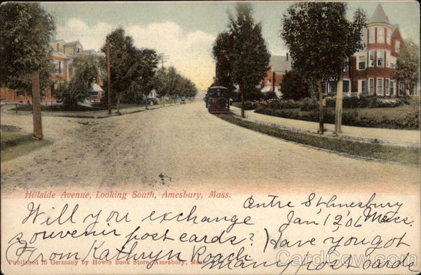 Hillside Avenue, Looking South Amesbury Massachusetts