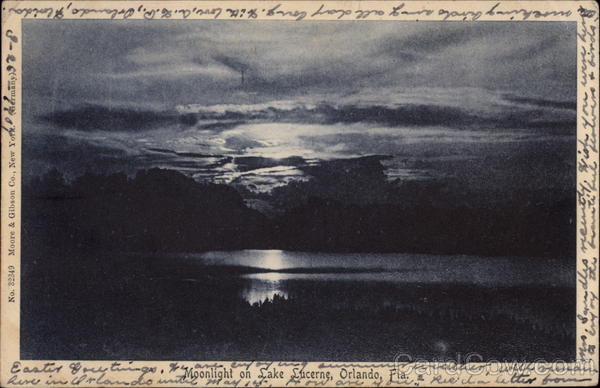 Moonlight on Lake Lucerne Orlando Florida