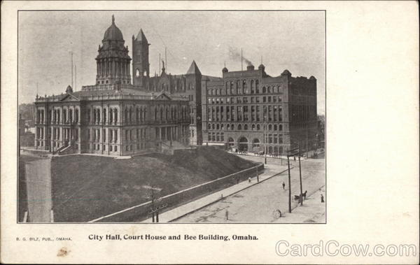 City Hall, Court House and Bee Building Omaha Nebraska