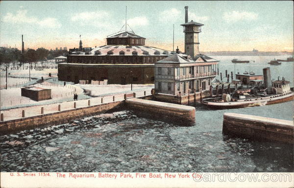 The Aquarium, Battery Park, Fire Boat New York