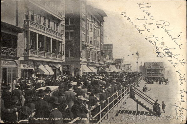 Easter Sunday on the Board Walk Atlantic City New Jersey