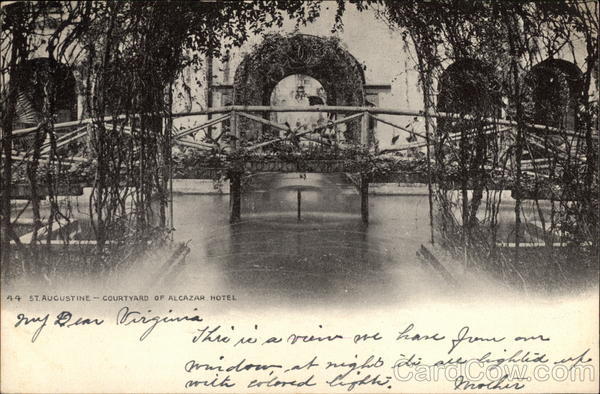 Courtyard of Alcazar Hotel St. Augustine Florida