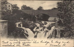 Stone Bridge Wappingers Falls, NY Postcard Postcard