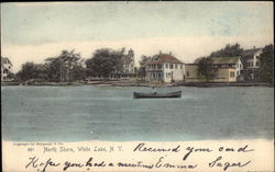 View of North Shore White Lake, NY Postcard Postcard