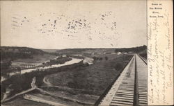 Scene on Des Moines River Boone, IA Postcard Postcard