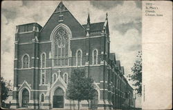 St. Mary's Church Clinton, IA Postcard Postcard