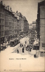 Rue du Marche Postcard