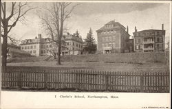 Clarke's School Northampton, MA Postcard Postcard