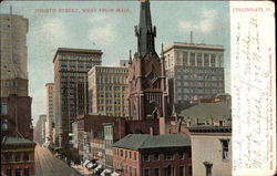 Fourth Street, West from Main Postcard