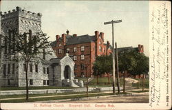 St. Mathias Church, Brownell Hall Omaha, NE Postcard Postcard