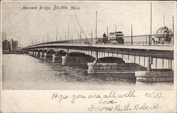 Harvard Bridge Postcard
