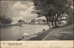 Wesley Lake Asbury Park, NJ Postcard Postcard