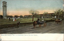 US Government Tower at Fort Sam Houston Postcard